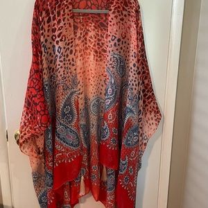 NWT Leopard Print Summer Shawl Plus Size